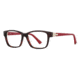 Nina Ricci NR2731 Single Vision Prescription Eyeglasses - Frame Tortoise/Red, Size 52/14mm NR2731F03