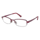 Nina Ricci NR2748 Single Vision Prescription Eyeglasses - Frame BURGUNDY, Size 50/18mm NR2748F03