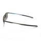 Oakley Barrelhouse 0.5 Progressive Prescription Eyeglasses, Pewter/Sky Blue Frame, OX3174-0651PR
