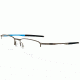 Oakley Barrelhouse 0.5 Progressive Prescription Eyeglasses, Pewter/Sky Blue Frame, OX3174-0653PR