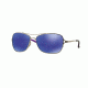 Oakley Conquest Womens Sunglasses 410107-59 - Polished Chrome Frame, Violet Iridium Polarized Lenses