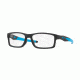 Oakley CROSSLINK A MNP OX8141 Progressive Prescription Eyeglasses, 56mm, Satin Black, OX8141-814104-56-PRO