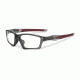 Oakley CROSSLINK SWEEP ASIAN OX8033 Progressive Prescription Eyeglasses 803306-55 - Grey Smoke/Team Cardinal Frame