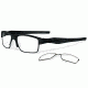 Oakley Crosslink Switch Eyeglasses, Satin Black Frame, 55mm OX3128-0155