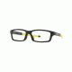 Oakley CROSSLINK YOUTH A OX8111 Single Vision Prescription Eyeglasses, 53mm, Polished Black, OX8111-811106-53-SV