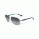 Oakley Feedback Womens Sunglasses, Polished Chrome Frame, Grey Gradient Polarized Len OO4079-07