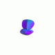 Oakley Frogskins Replacement Lenses, Violet Iridium, ROO9013CB 43-430