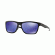 Oakley HOLSTON OO9334 Sunglasses 933409-58 - Matte Black Frame, Violet Iridium Lenses