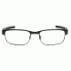 Oakley Metal Plate Progressive Prescription Eyeglasses, Matte Black Frame, OX5038-0555PR
