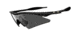 Oakley M-Frame Sweep Rx Sunglasses w/ Sport Implant - Black Frame 