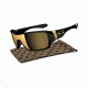 Oakley Offshoot Mens Sunglasses SW Gold Series - Polished Black Frame, 24K Iridium Lens OO9190-07