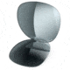 Oakley Plaintiff Replacement Lenses, Grey Polarized 43-381