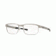 Oakley SURFACE PLATE OX5132 Progressive Prescription Eyeglasses 513203-54 - Satin Chrome Frame, Clear Lenses