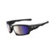 Oakley Ten Polished Black Frame w/ Shallow Blue Polarized Lenses Men's Sunglasses OO9128-10