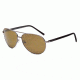 ONOS New Castle Single Vision Prescription Sunglasses, Gunmetal/Glossy Black Frame, Polarized, 137AMPLSV