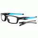 Open Box, Dealer Demo, Oakley Crosslink 53mm Satin Black /Sky Blue Eyeglass Frames w/ Blank Lenses OX8027-0153