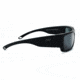 Optic Nerve Blackfoot Sunglasses, Matte Black Frame, Polarized Smoke Lens Silver mirror Lens 82000