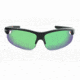 Optic Nerve Desoto Flip Off Sunglasses, Matte Black Frame, Lens 3 Sets- Brown with Green Mirror, Copper, Clear 21674
