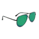 Optic Nerve One Flatscreen Sunglasses, Shiny Gunmetal Frame, Polarized Smoke with Green Mirror Lens 18050
