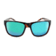 Optic Nerve One Kingfish Sunglasses, Shiny Dark Demi Frame, Polarized Smoke with Green Mirror Lens 17023