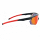 Optic Nerve Switchback Sunglasses, Matte Black w/ Red Tips, 21908