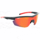 Optic Nerve Switchback Sunglasses, Matte Black w/ Red Tips, 21908