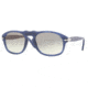 Persol PO2995S Single Vision Prescription Sunglasses PO2995S-853-32-5220 - Lens Diameter: 52 mm, Frame Color: Dark Azure Striped