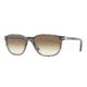 Persol PO3019S Sunglasses 944/51-5218 - Blue Striped Horn Frame, Crystal Brown Gradient Lenses