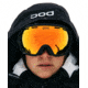 POC Fovea Mid Clarity Snow Goggle, Uranium Black/Spektris Orange, One Size, PC404088172ONE1