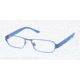 Polo PH1133 Single Vision Prescription Eyeglasses 9240-52 - Matte Light Blue Frame, Demo Lens Lenses