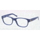 Polo PH2103 Single Vision Prescription Eyeglasses 5422-53 - Matte Dark Blue Frame, Demo Lens Lenses