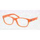 Polo PH2103 Single Vision Prescription Eyeglasses 5423-53 - Matte Orange Frame, Demo Lens Lenses
