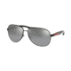 Prada BENBOW PS53PS Sunglasses 1AB2F2-62 - , Polar Grey Mirror Silver Grad. Lenses