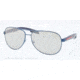 Prada BENBOW PS53PS Sunglasses ACC2B0-62 - Blue Demi Shiny Frame, Grey Mirror Silver Lenses