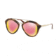 Prada CINEMA PR12QSA Bifocal Prescription Sunglasses PR12QSA-USG5L2-54 - Lens Diameter 54 mm, Frame Color Striped Brown