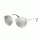 Prada CINEMA PR62SS Sunglasses 1BC2B0-53 - Silver Frame, Light Grey Mirror Silver Lenses