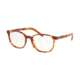 Prada CONCEPTUAL PR07XV Prescription Eyeglasses, 52mm, Light Havana, PR07XV-4BW1O1-52-SV