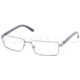 Prada Eyeglasses PR65LV with No-Line Progressive Rx Prescription Lenses 5AV1O1-5316 - Gunmetal 