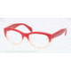 Prada JOURNAL PR01QV Eyeglass Frames PDO1O1-52 - Red Gradient Pink Frame