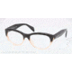 Prada JOURNAL PR01QV Eyeglass Frames QFJ1O1-52 - Black Gradient Pink Frame