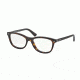 Prada JOURNAL PR05RV Bifocal Prescription Eyeglasses 2AU1O1-53 - Havana Frame