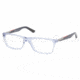Prada Linea Rosa PS 01BV Eyeglasses Styles - Sky Crystal Frame w/Non-Rx 52 mm Diameter Lenses, ACA1O1-5216