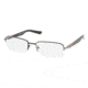 Prada Linea Rosa PS55BV Bifocal Eyeglasses - Black Demi Matte Demo Lens Frame / 52 mm Prescription Lenses, 1BO1O1-5218