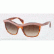 Prada PORTRAIT PR19PS Sunglasses LAV0A6-55 - Top Pink/Light Havana