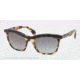 Prada PORTRAIT PR19PS Sunglasses NAI3M1-55 - Top Black/Medium Havana