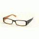 Prada PR10FV Bifocal Eyeglasses - Top Black On Orange Demo Lens Frame / 49 mm Prescription Lenses, 2BX1O1-4916