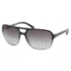 Prada PR25MS Single Vision Prescription Sunglasses PR25MS-ZXA3M1-6017 - Lens Diameter 60 mm, Frame Color Black Gradient Gray