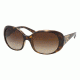 Prada PR27LS Single Vision Prescription Sunglasses PR27LS-2AU6S1-5717 - Lens Diameter 57 mm, Frame Color Havana