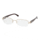 Prada PR52NV Bifocal Eyeglasses - AB61O1 Pale Gold Demo Lens Frame / 53 mm Prescription Lenses, AB61O1-5318