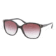 Prada PR01OS Sunglasses 1AB4V1-5517 - Black Frame, Violet Gradient Lenses